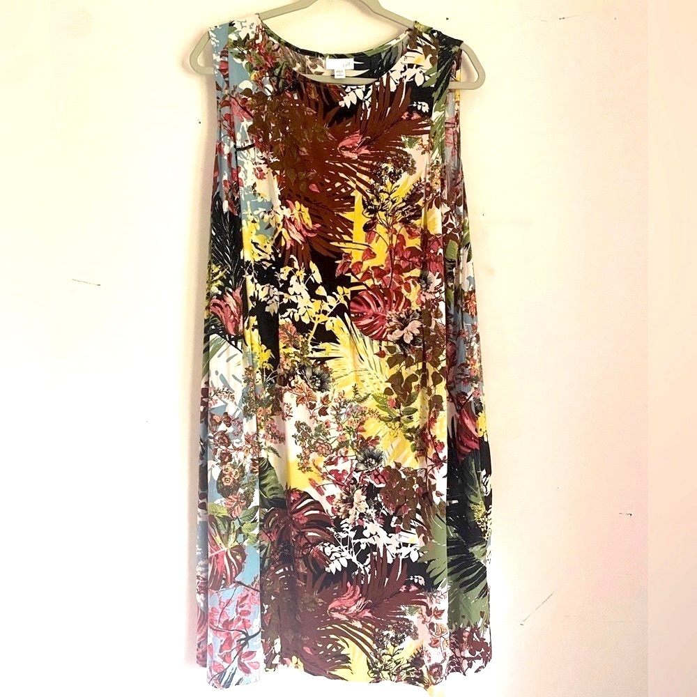 J. JILL New Condition Beautiful Lightly-Tailored Summer Dress w/Pockets